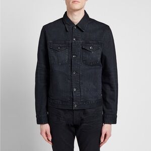 Rag & Bone Definitive Jean Jacket Washed Black Devon Size Small